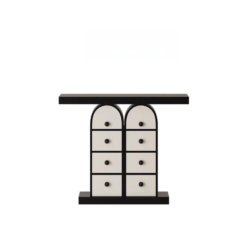 

Light luxury creative contrasting color storage art desk, case model house, aisle corridor, Memphis entrance