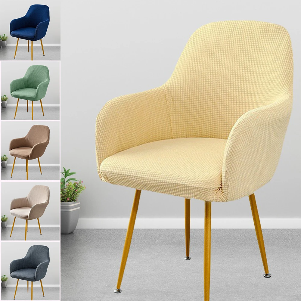 

Elastic Chair Cover Stretch Soft High Armchair Covers Dining Chair Slipcover Elastic Removable Seat Protector Case Living Room