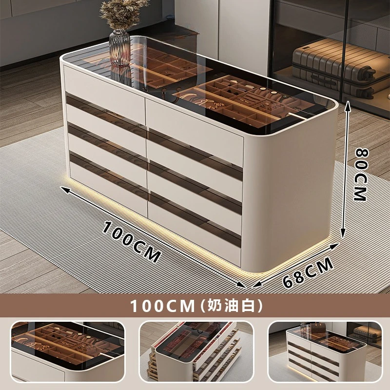 LH simple cloakroom Nakajidai home jewelry storage cabinet bedroom double-sided drawer chest