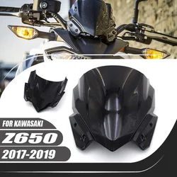 For Kawasaki Z650 Z 650 2017 2018 2019 Motorcycle ABS Windshield Windscreen Wind Deflectors