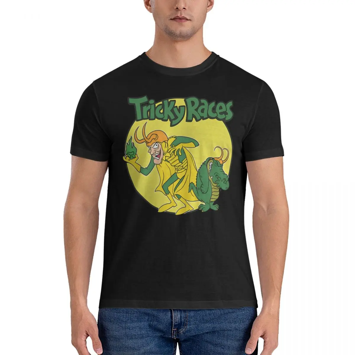 Men's T-Shirts Tricky Races Unique 100% Cotton Tees Short Sleeve Dastardly Muttley T Shirt O Neck Clothing 6XL