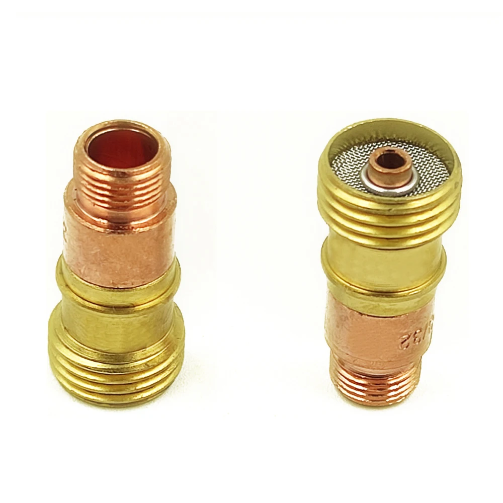 4/8Pcs 1.0/1.6/2.4/3.2mm TIG Gas Lens Collet Body 17GL040 17GL116 17GL332 17GL18  For TIG WP17 18 26 Welding Torch Accessories