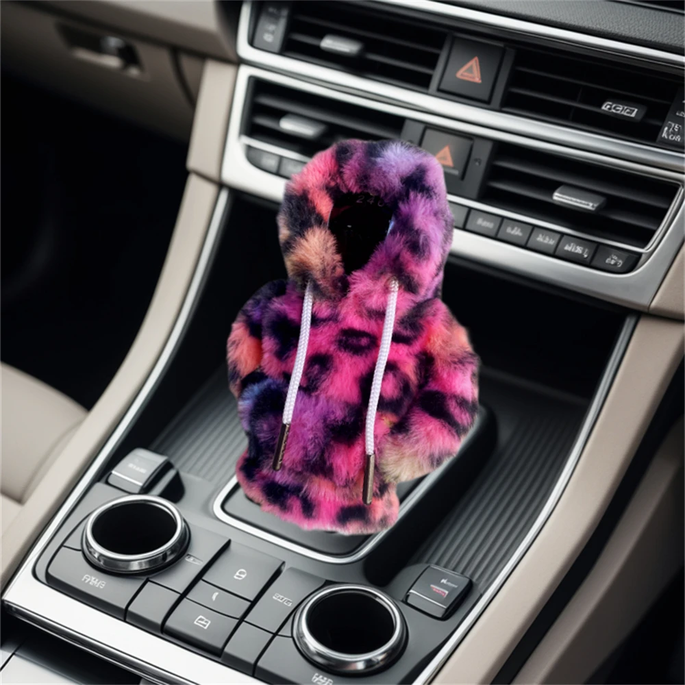 Gear Change Lever Sweatshirt Covers Shifter Knob Hoodie Car Decoration Universal Car Gear Lever Cover Speed Lever Sweatshirt