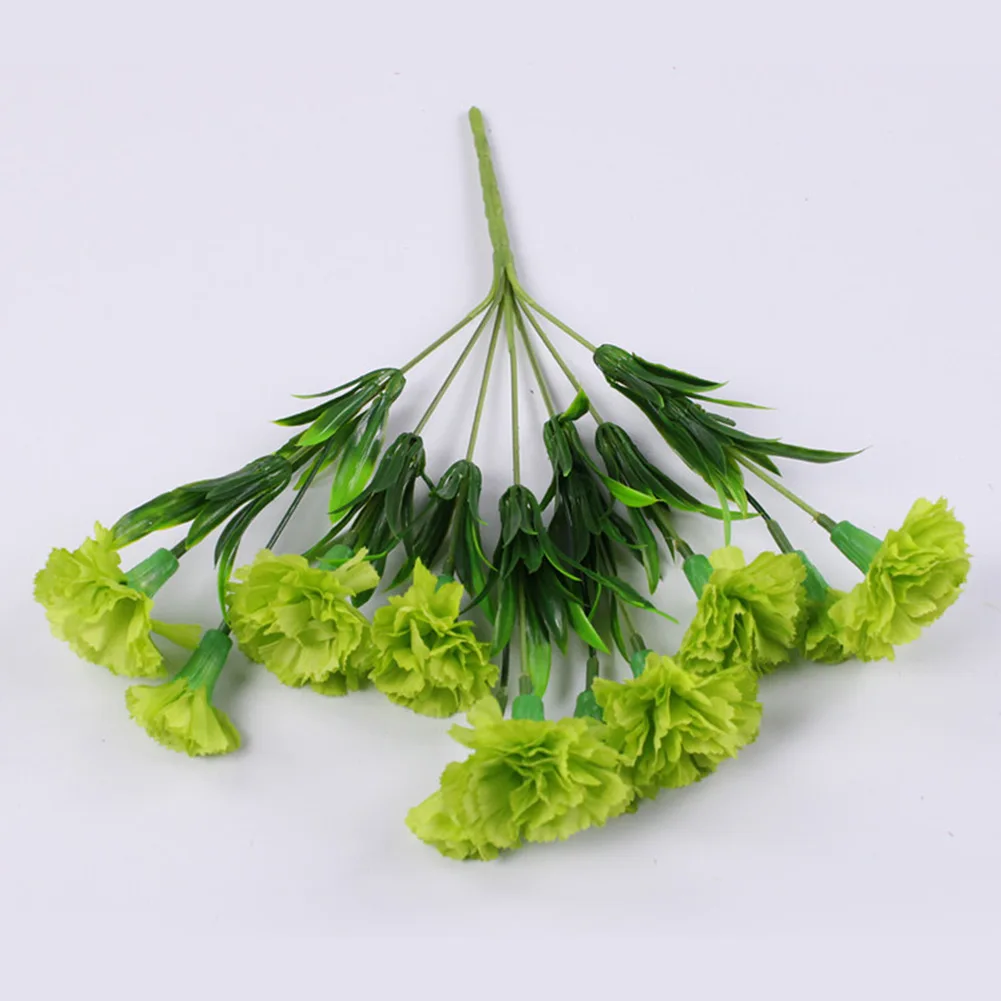 1 Blumenstrauß Nelke, UV-beständig, kein Verblassen im Freien, künstliche Blume, ewige Blumen aus Nelkenseide für Zuhause, Party, Hochzeit, Dekoration – Detail 12