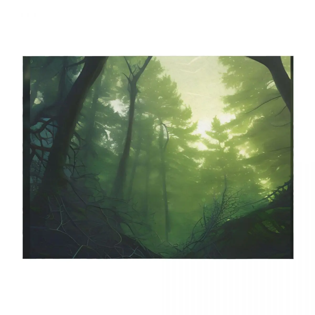 

Forest Floor Throw Blanket Camping Giant Sofa Tourist Flannel Blankets