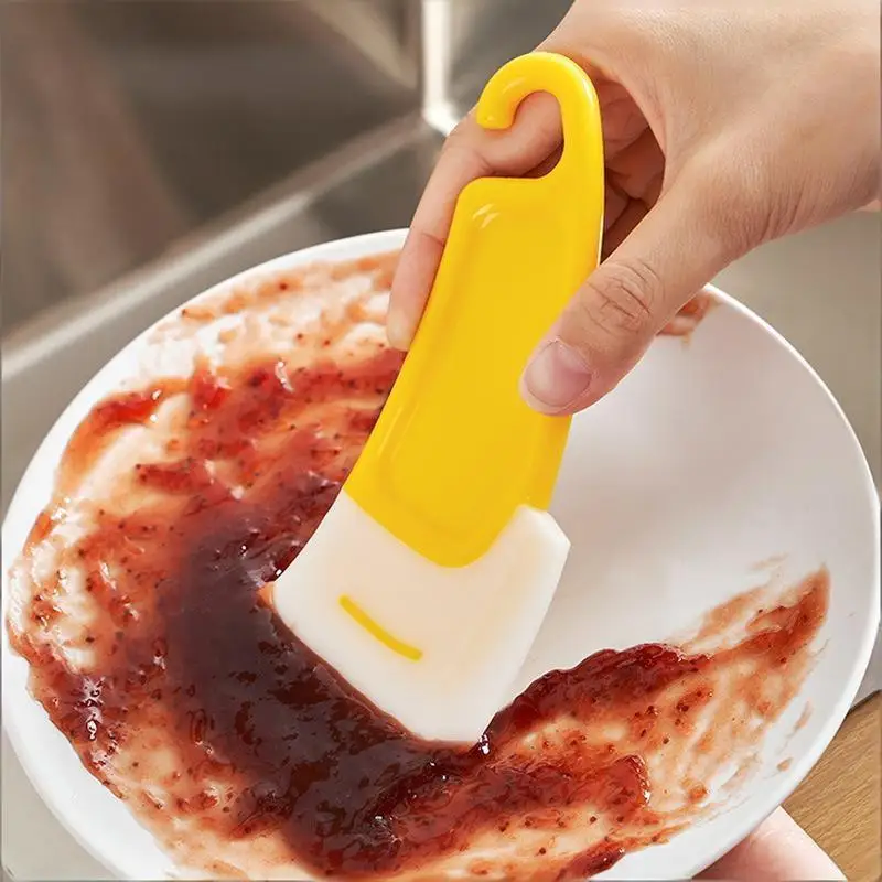 2/4Pcs Silicone Spatula Scraper Heat Resistant Kitchen Tool For Frying Pasta Cooking Cleaning Dishwasher Safe