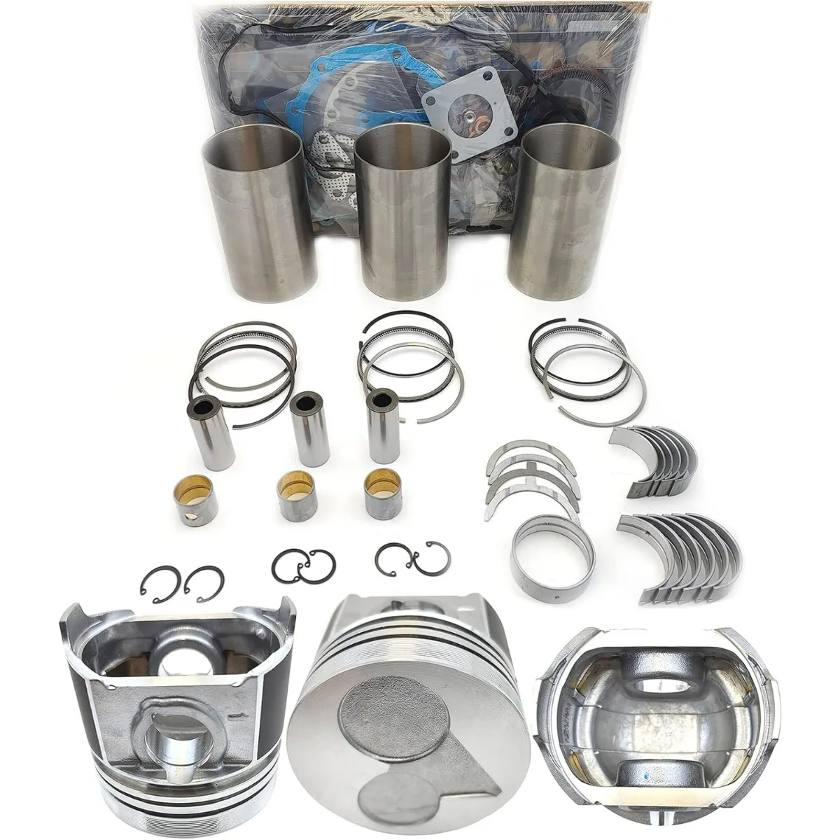 

D1803 Комплект для капитального ремонта двигателя (без комплекта клапанов) Поршень 87 мм для комплекта для ремонта двигателя Kubota D1803 L2800F L3240F KL315 Трактор