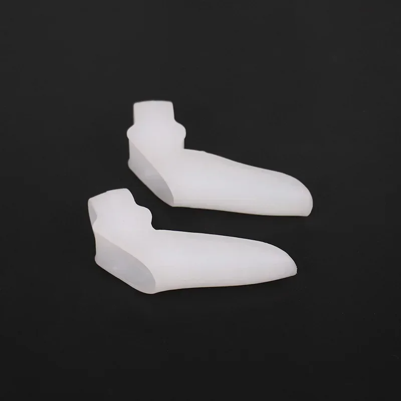 1Pair Silicone Gel Foot Fingers Two Hole Toe Separator Thumb Valgus Protector Bunion Adjuster Hallux Valgus Guard Feet Care