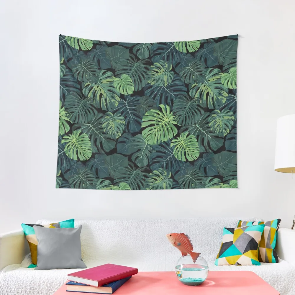 

Monstera leaves Tapestry Outdoor Decoration Home Decor Aesthetic Wall Deco Decoration For Home Tapestry