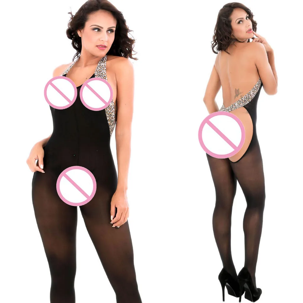 

One Piece Open Crotch Bodystocking Crotchless Underwear Transparent Sexy Lingerie Fishnet Bodysuit Babydoll Erotic Costumes