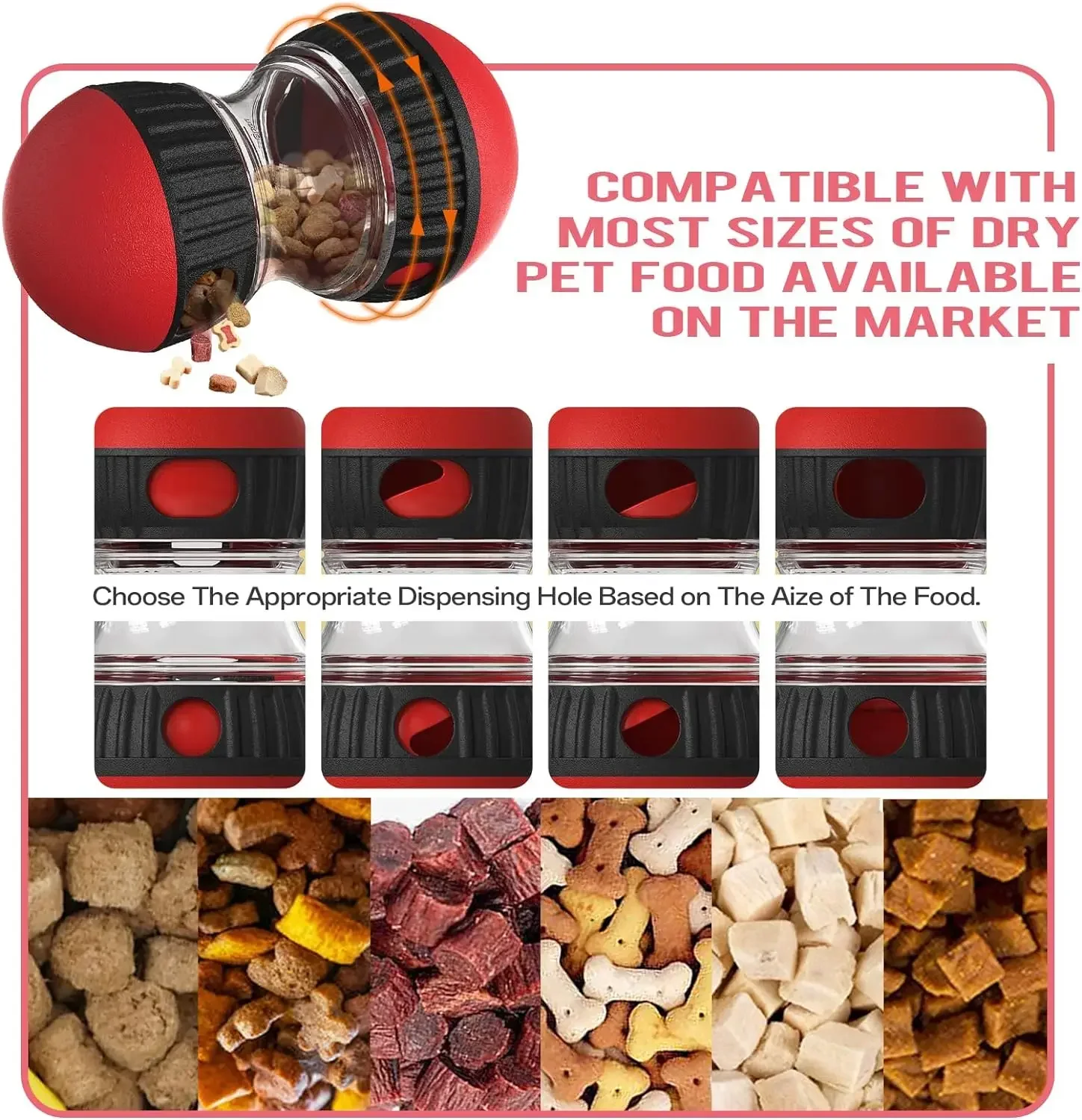 لعبة ألغاز الكلاب، مسار بيضاوي الشكل، يزيد من الذكاء، كرة تسرب الطعام، تطوير عادات جيدة، ألعاب الحيوانات الأليفة التفاعلية المتينة