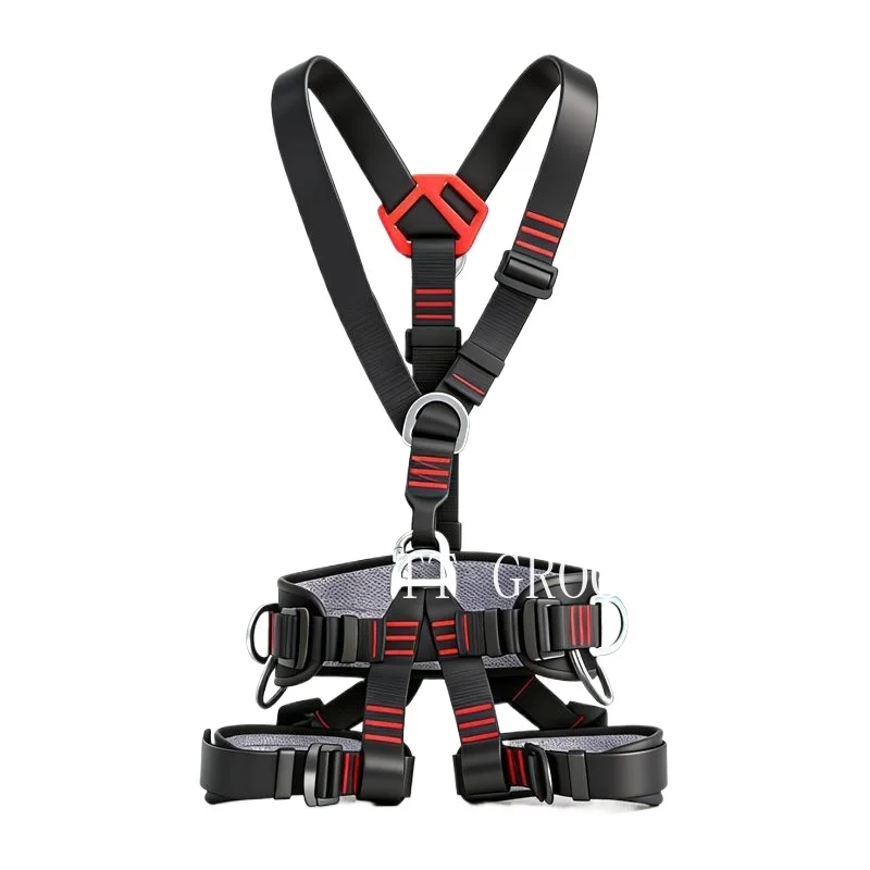 High Altitude Work Safety Belt Full Body Five-point Safety Harness Outdoor Rock Climbing Training Construction Protect Equipment