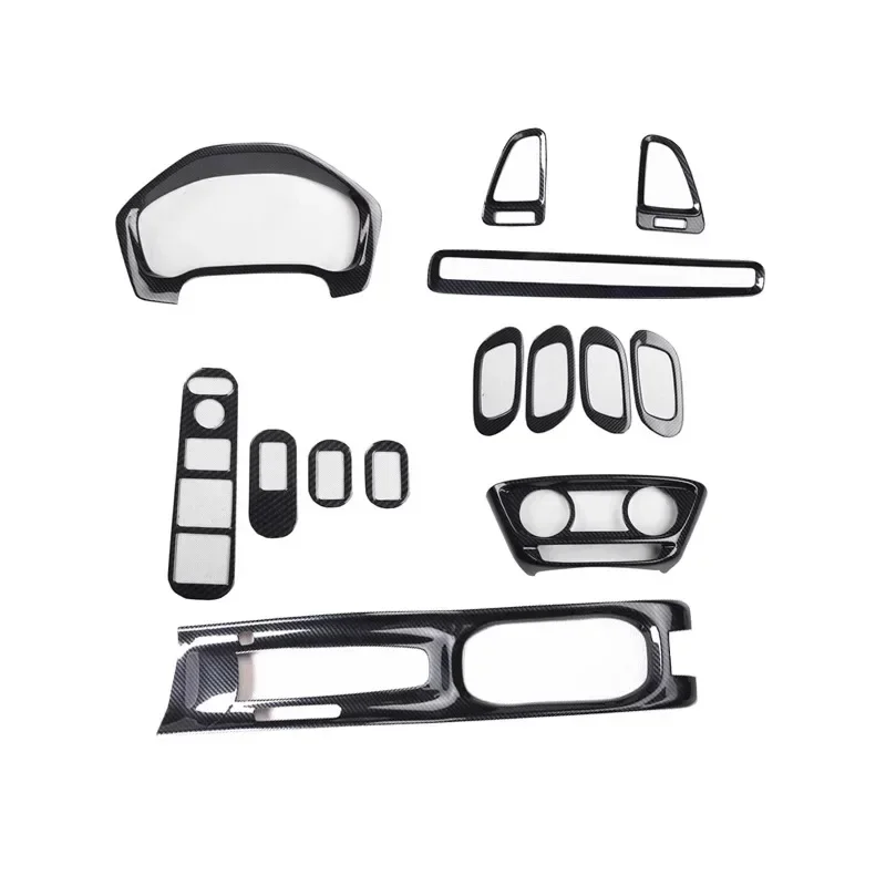 

For Honda VEZEL HR-V HRV 2015-2022 Modified Carbon Fiber Wood Grain Interior Decoration Patch For Air Outlet And Gear Shift