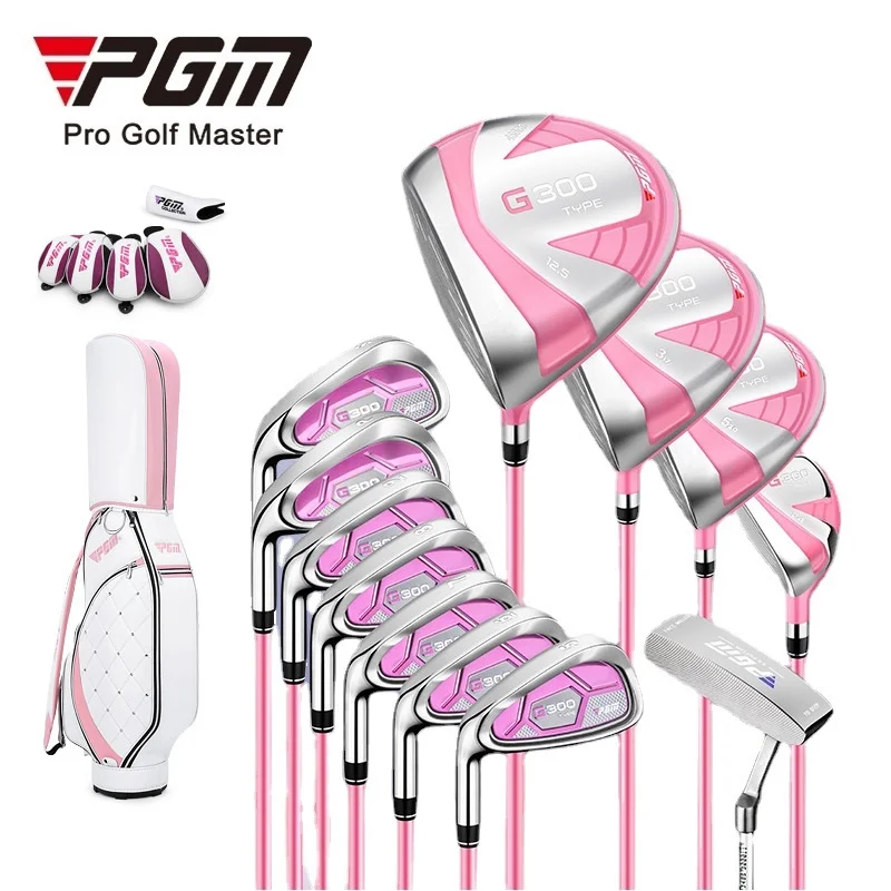 

PGM G300 Left Handed Golf Club Set High Rebound Titanium Driver with Golf Bag 50g Graphite Shaft for Women Lady