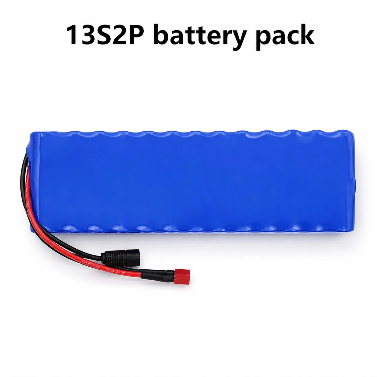 48V 13S2P 100000mAh Li-Ion Battery Pack for Electric Scooter E Bike Repair Blue Soft Pack Connector Options Harness Match Check