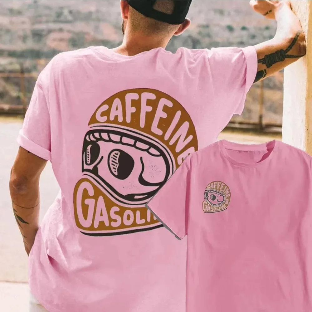 New 2026 Latest Original Pattern Printed Cotton T-shirt Men's Summer Casual Top Short Sleeve Classic Fashion Crew-neck T-shirt