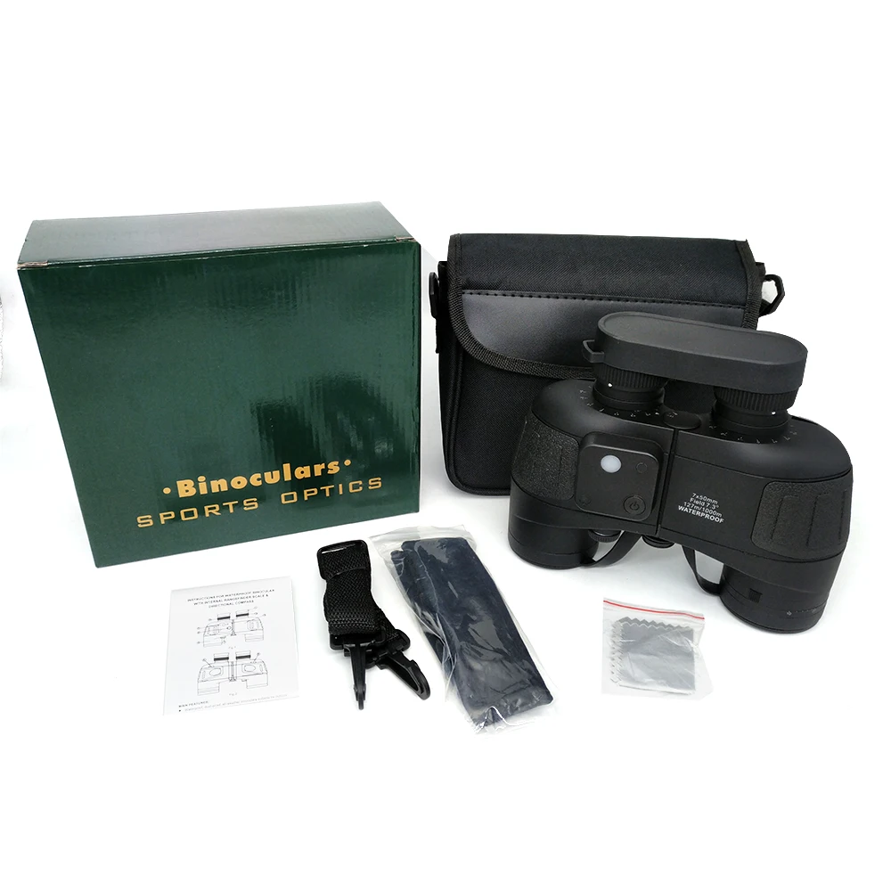 Laser Rangefinder Binos Sightseeing Waterproof 7x50 10x50 Binoculars