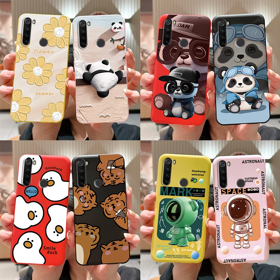 Cover protettiva Capa per Xiaomi Redmi Note 8 2019 2021 Cover in Silicone morbido conchiglie per Xiaomi Redmi Note 8T custodie per cellulari