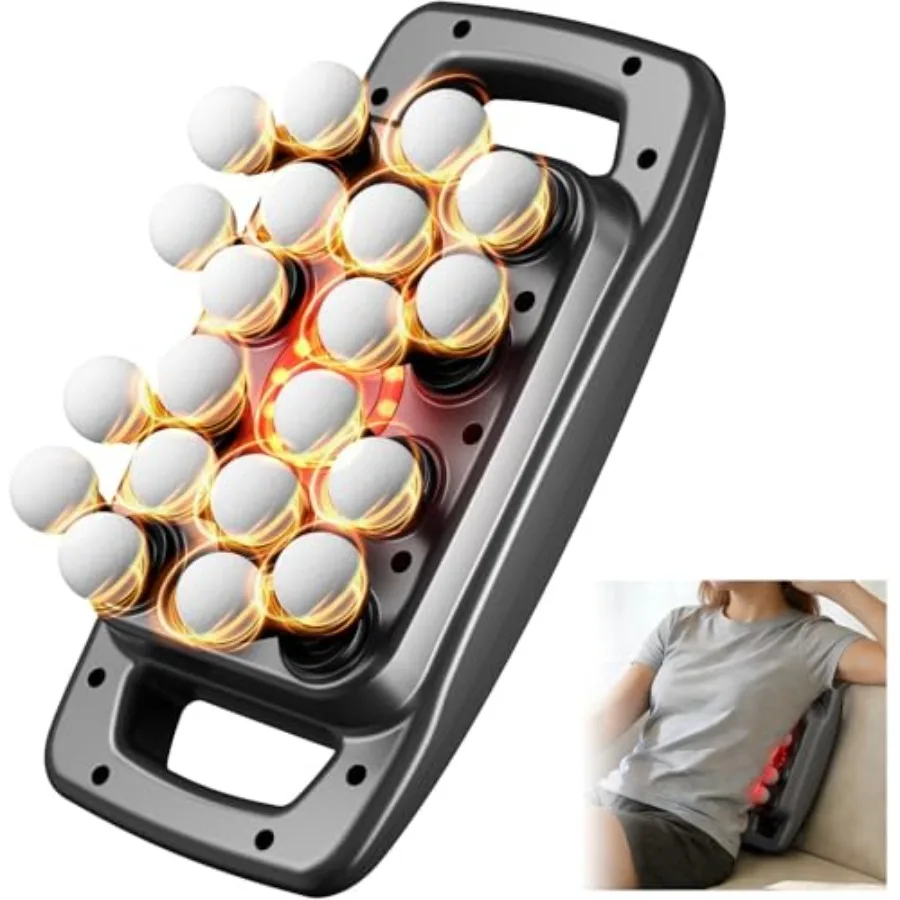 

Набор массажных пистолетов с 20 насадками для глубокого перкуссионного массажа тканей, 9 режимов и 9 уровней интенсивности, бесшумный ручной массажер для мышц спины