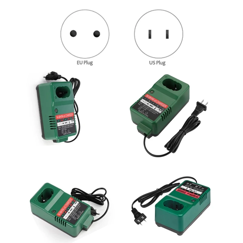 

7.2V-18V Battery Charger Adapter For 12V 9.6V 7.2V 14.4V 18V Ni-Cd/Ni-Mh Cordless Rechargeable Batteries