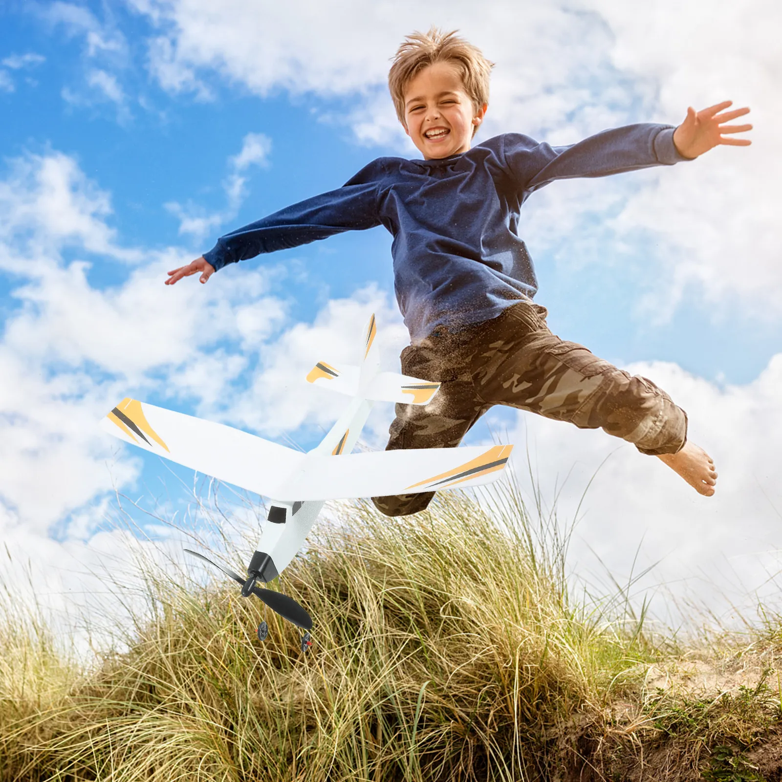 

1Set Rubber Band Powered Airplane DIY Assembly Kids Outdoor Educational Glider Creative Flying Plane Rubber Band Airplanes