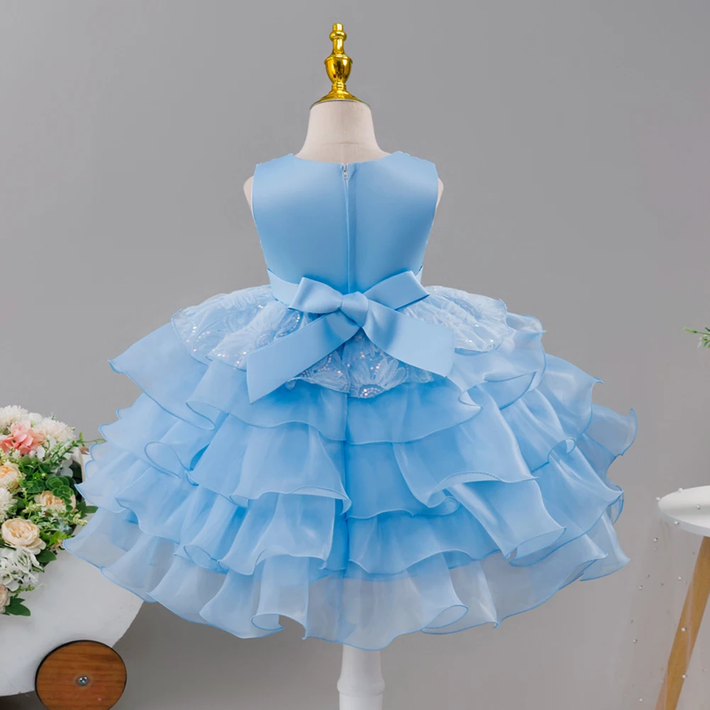 فستان رسمي؛ فستان فتاة الزهور؛ فستان زفاف للأطفال؛ فستان الأميرة؛ أداء عرض الأزياء؛ الفتاة قصيرة ل