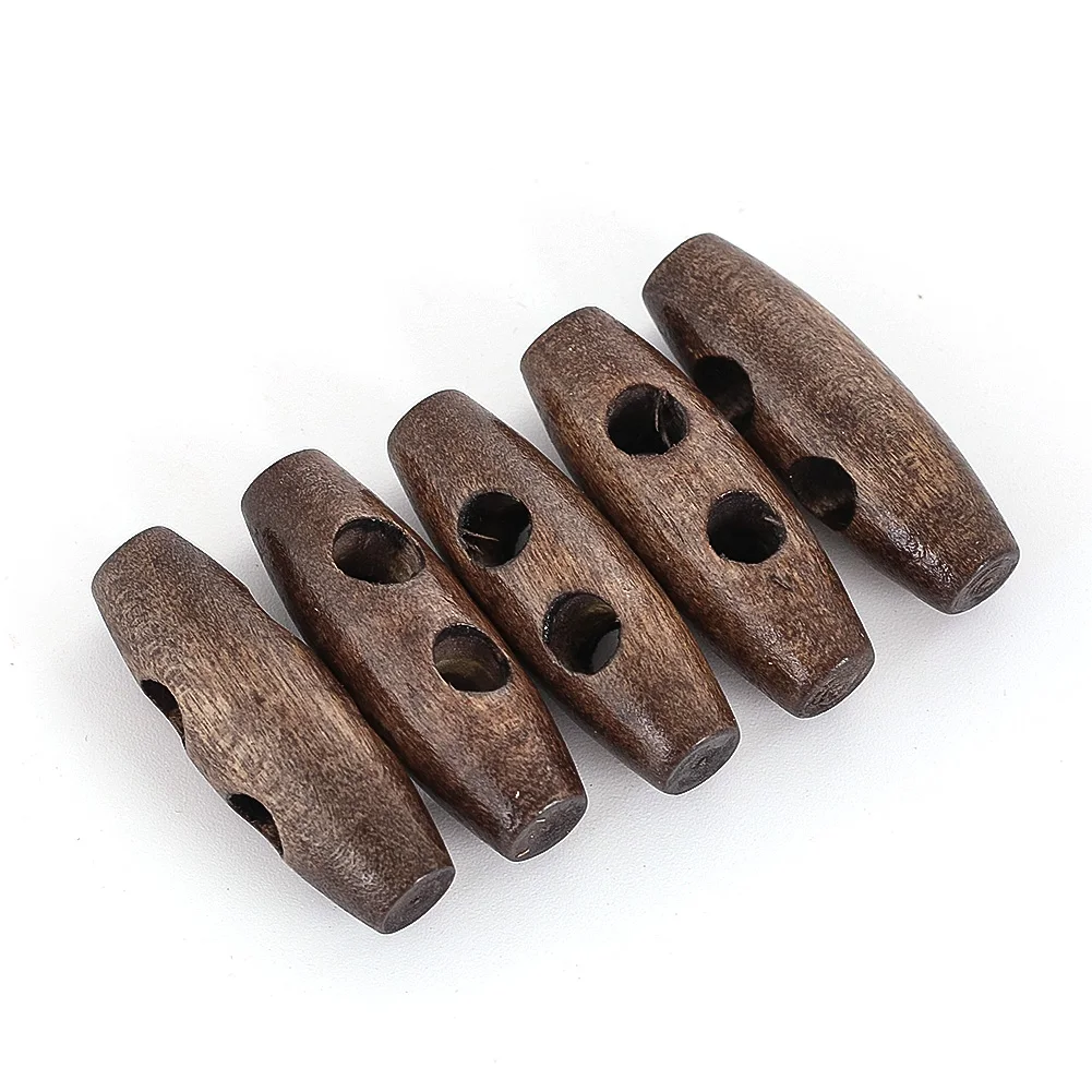 3pc עץ טבעי 2 לחצני צבע זית עבור בגד דידי סוודר ז 'קט תפירה אביזרים