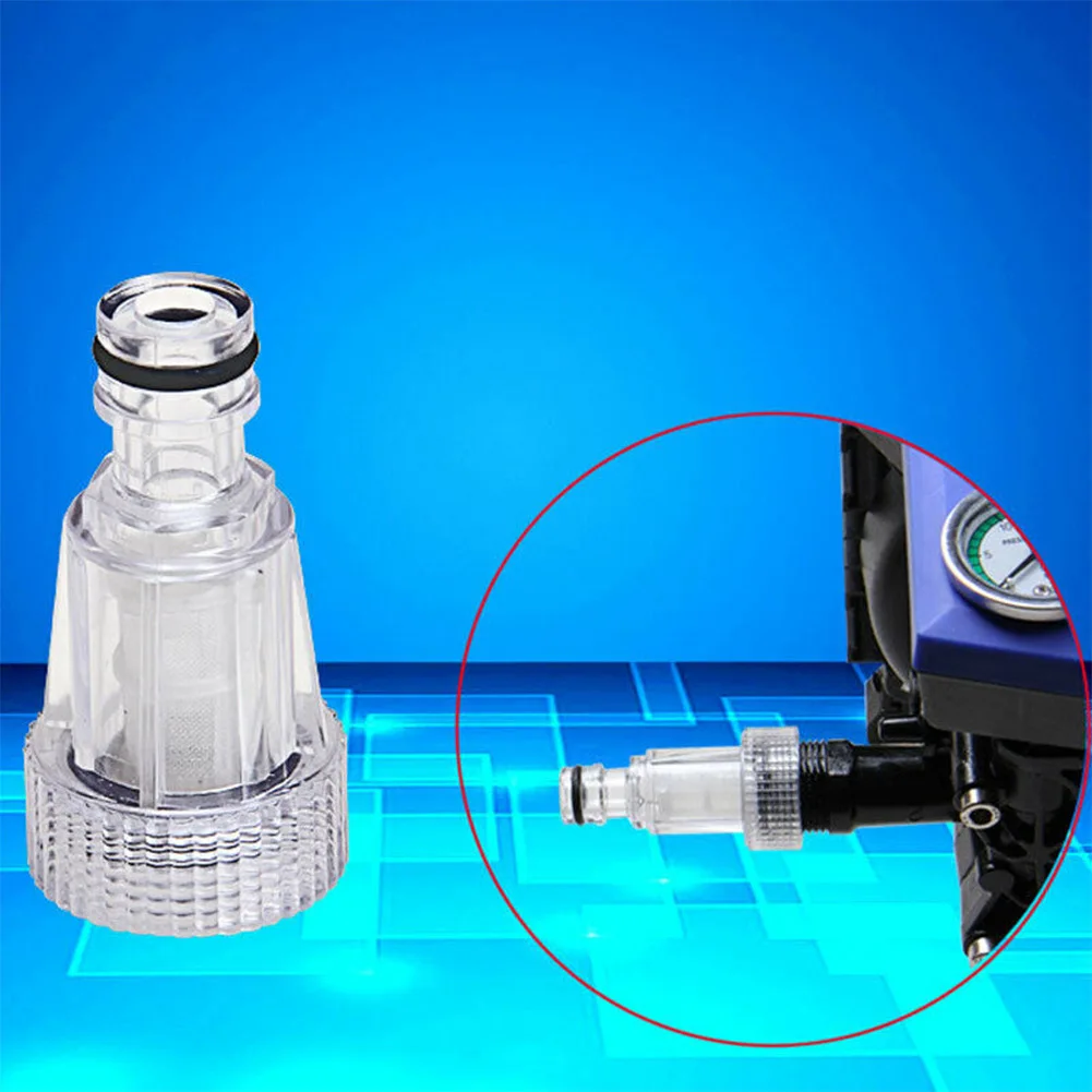 Practical Pressure Washer Filter Water Filter Tool Part Plastic Replace Replacement Transparent 1 Pc 3/4 Inch ABS