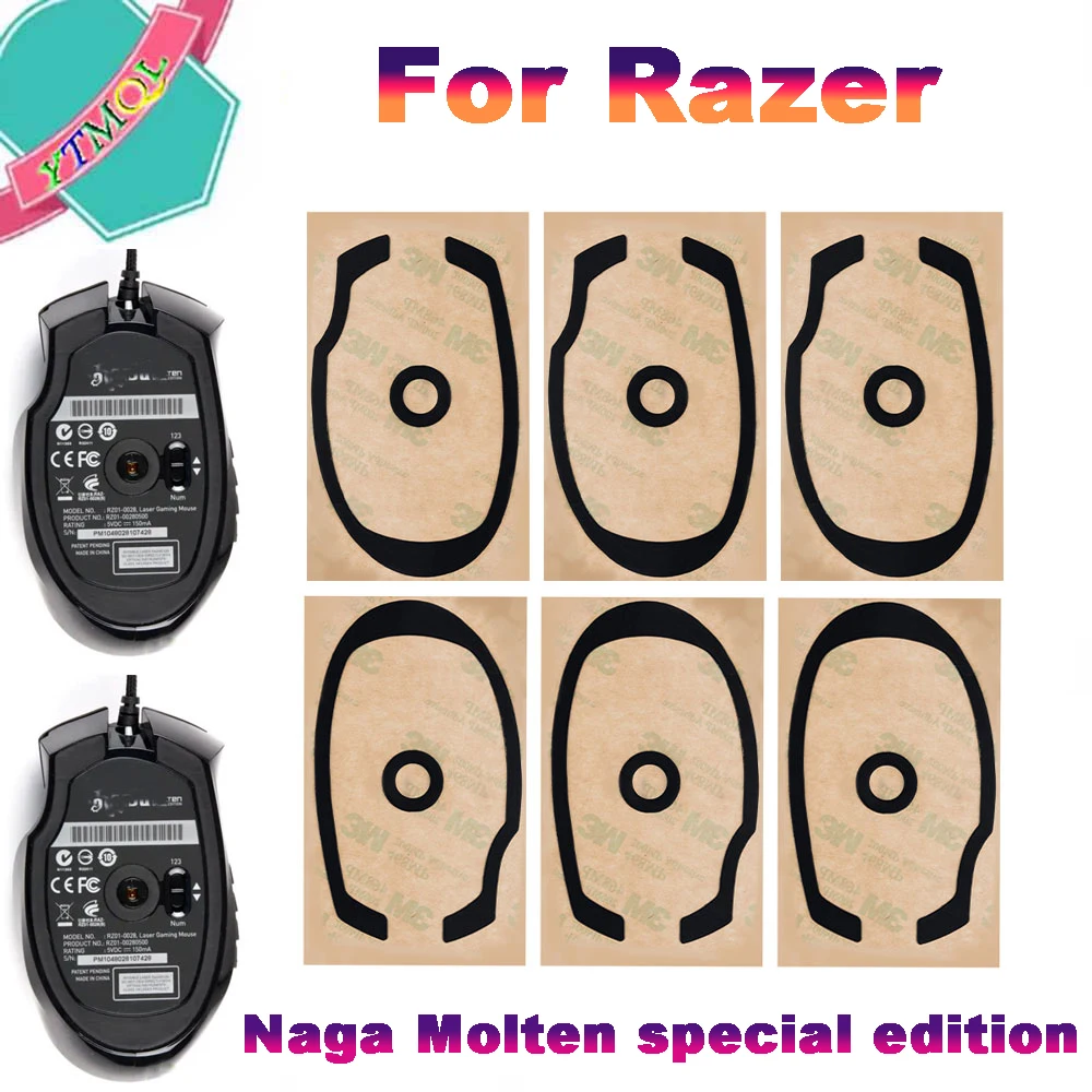 1set Mouse Sepatu untuk Razer Naga 2012 2014 Chroma Epik Hex V2 Cair Edisi Khusus Naga Trinity 0.6MM Gaming Mouse Mengganti Kaki