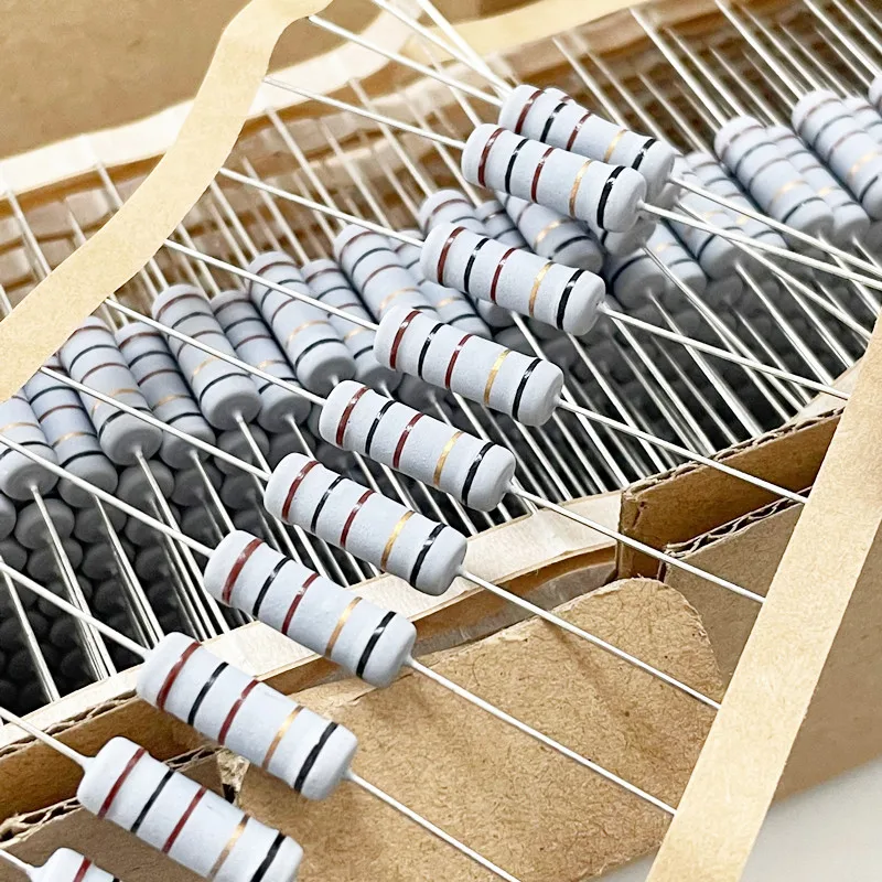 10 peças 3w resistor de fusível enrolado 5% tolerância 0.1r/0.5/1r2r/3.3r/4.7r/5.1/6.8r/12/10r/47r/100r/51r/200/220/330/470r/510r/680r