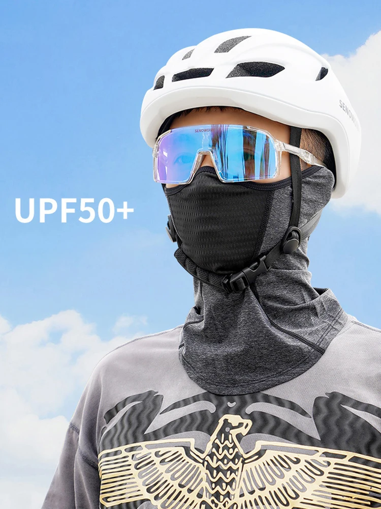 AliExpress NONE Summer Neck Gaiter UV Protection Cycling Hiking Face Mask Men Women Breathable Cooling Ice Silk Reflective Motorcycle Fishing