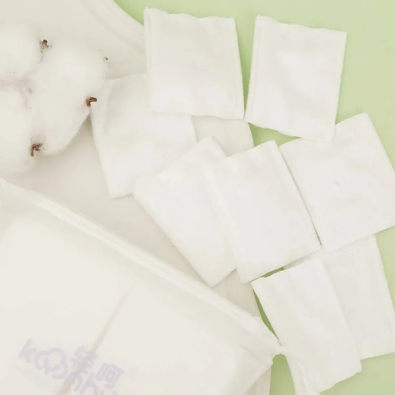 Disposable Makeup Remover Pads 100/1000pcs Soft Breathable Rectangle Skin Care Cleaning Cotton Pads for Daily Face Cleaning
