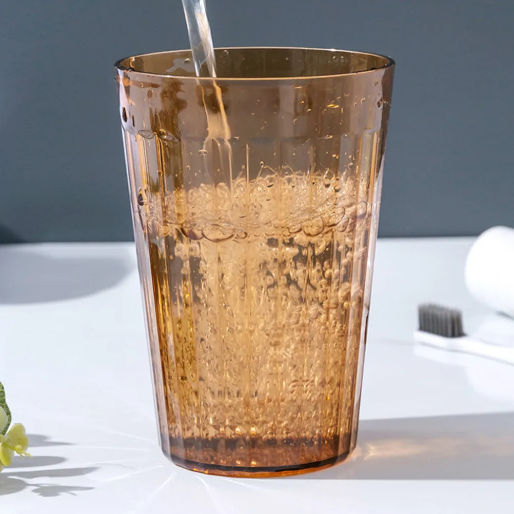 

3pcs Toothbrush Cups Mouthwash Reusable Plastic Drinking Mugs Clear Green White Bathroom Kitchen Travel Tumbler Holder