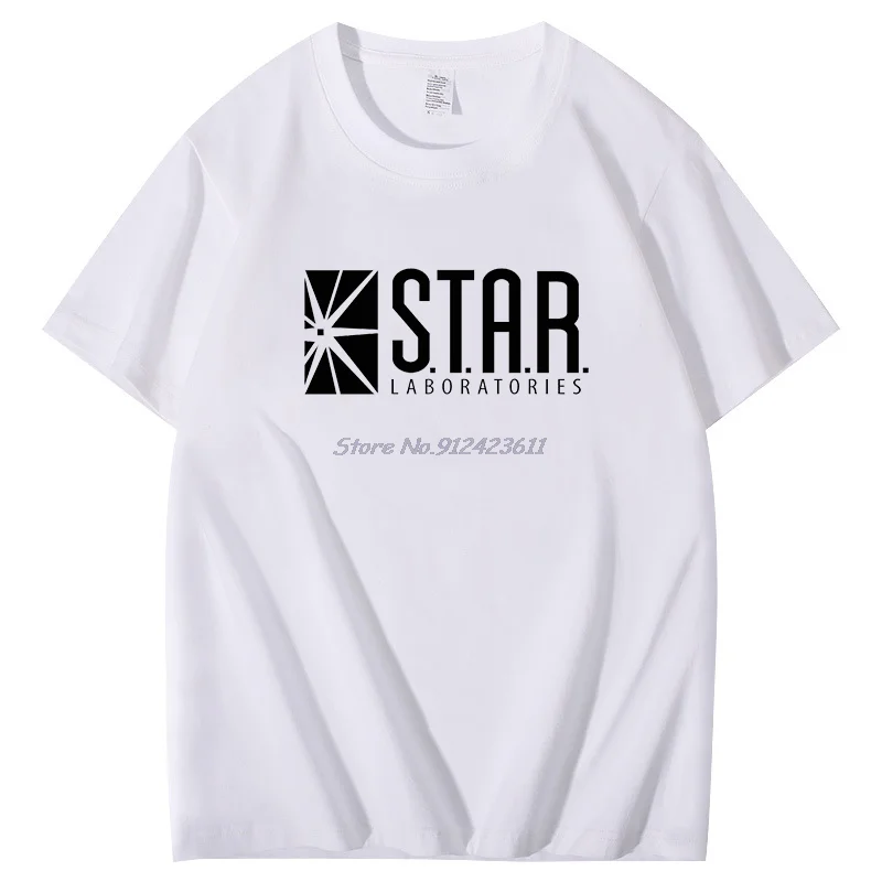 Sommer Männer Kurzarm T-Shirt Flash Star Labor Labs Harajuku Grafik T-Shirts Baumwolle übergroße T-Shirts Tops Herren bekleidung