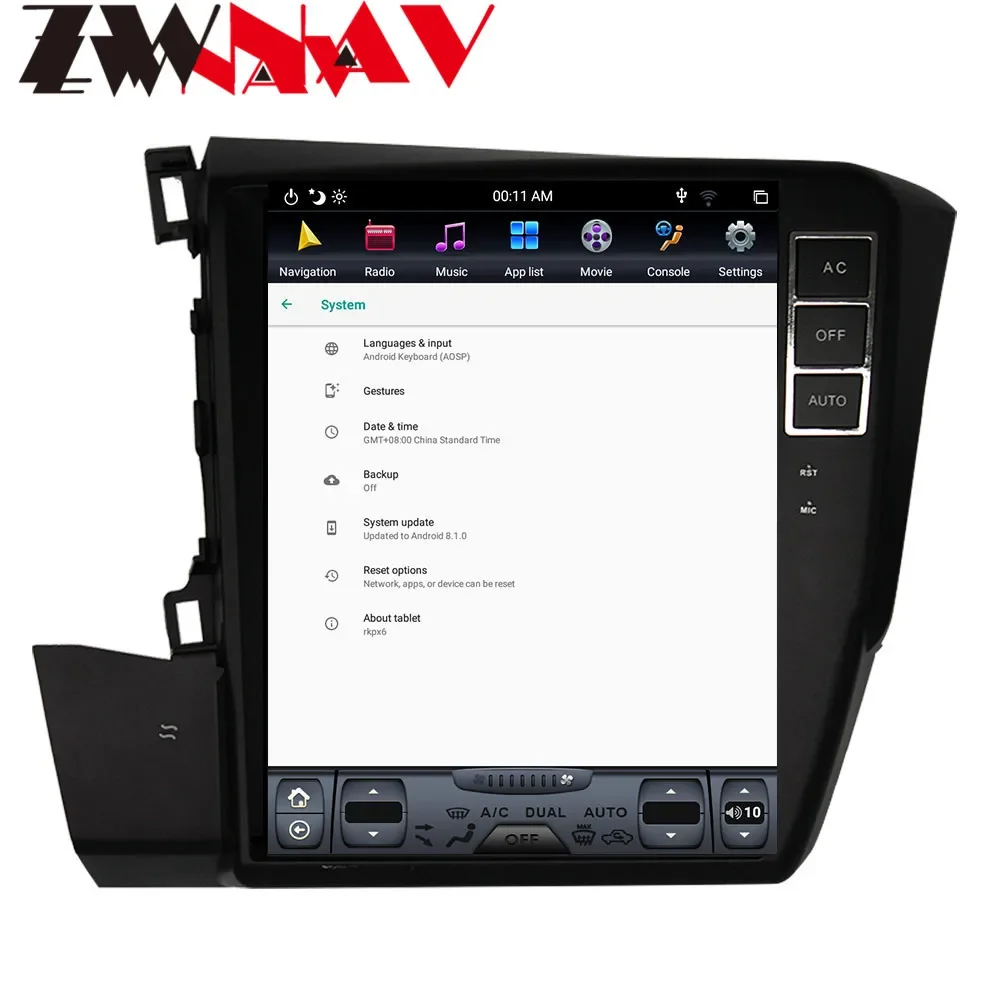 Android 13 Car Radio for Honda Civic 2012+ Multimedia Player GPS Navigation DSP Auto Stereo Head Unit PX6