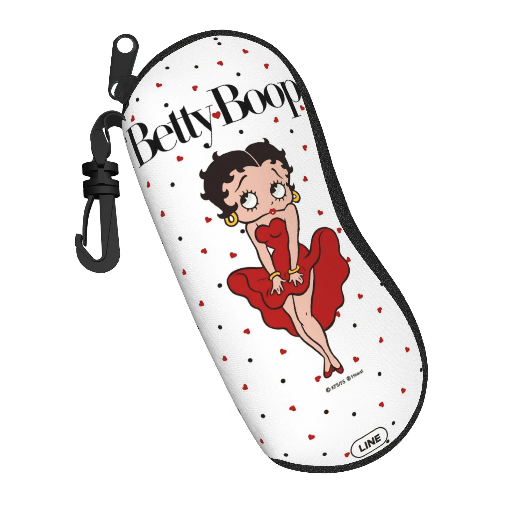 B-Bettys Boops Glasses Case Unisex Printing Zipper  Glasses Storage Box Print Eyeglasses Box view 2