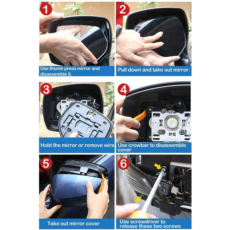 Cermin samping mobil, asisten lampu sein indikator untuk Subaru Forester Xv 15 + 1