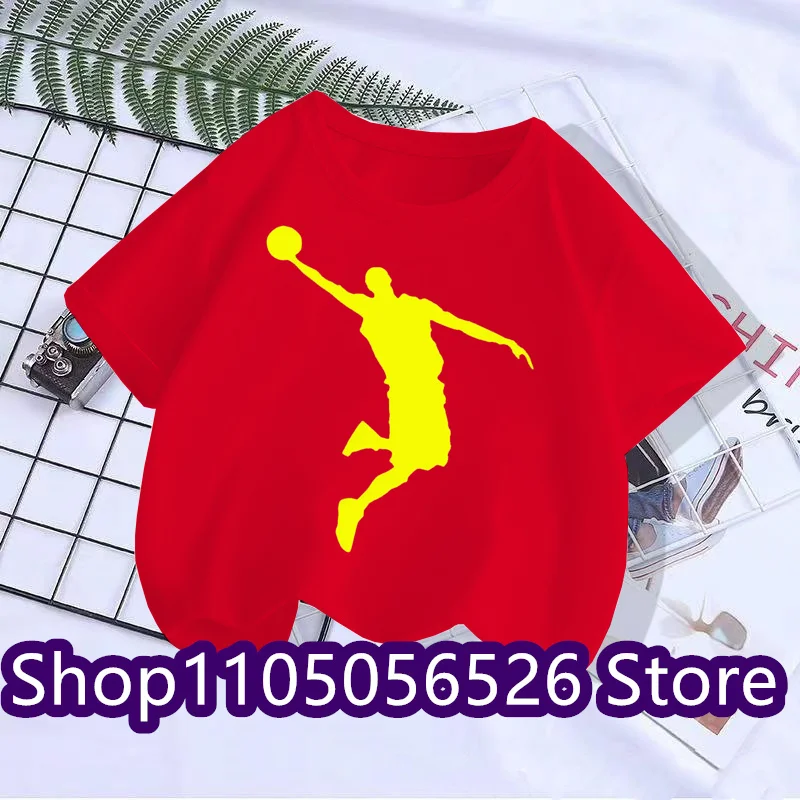 2025 Summer Brand Sports T-shirt Short Sleeve Children's T-shirt Men's and Women's Fashion Sports Top Casual T-shirt