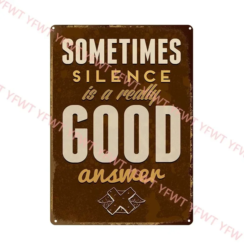 If You Never Try You Will Never Know Quote Metal Sign Plaque Metal Vintage Tin Sign Home Decor Decorative Metal Wall Decor