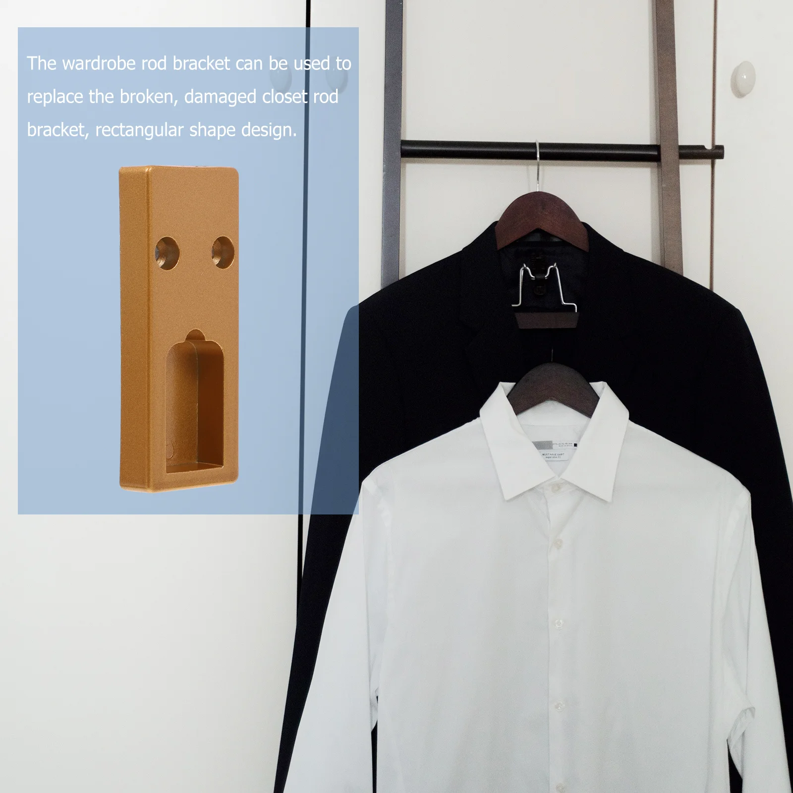 

Dowel Rod Holder Shelf Bracket Closet Pole Socket Heavy Duty Pipe End Support Clothing Brackets Zinc Alloy Flange