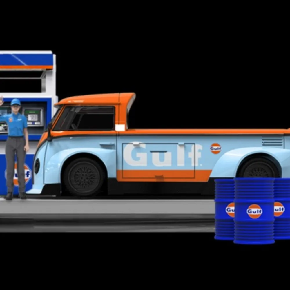 รถโมเดลไดแคสต์ขนาดเล็ก TM 1:64 T1 รถกระบะแบบสะสม