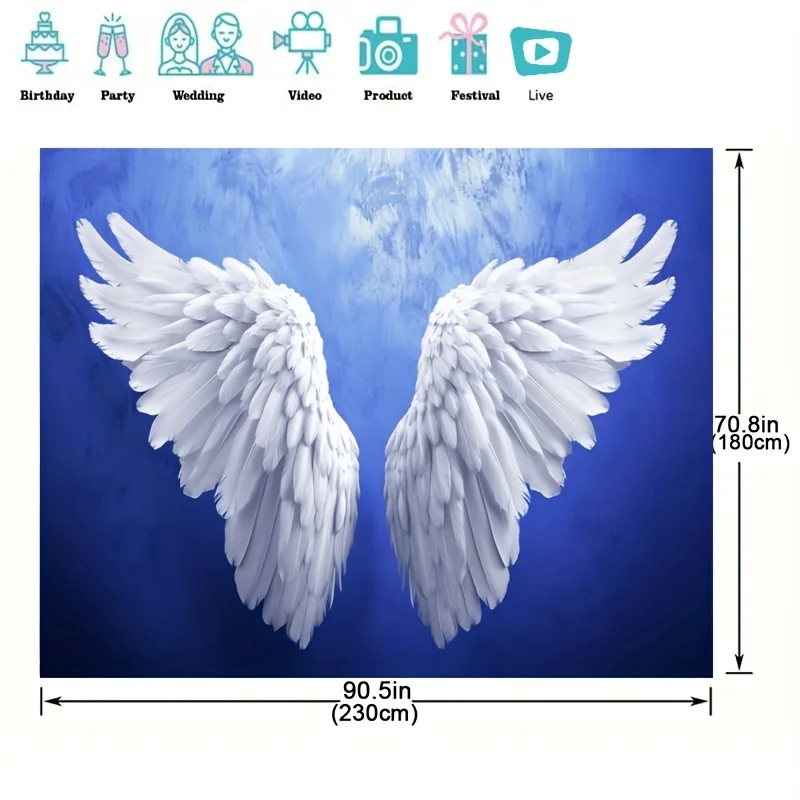 Flying white angel wings photography background radiant sunlight for romantic Mother\'s Day, wedding and anniversary Shaw