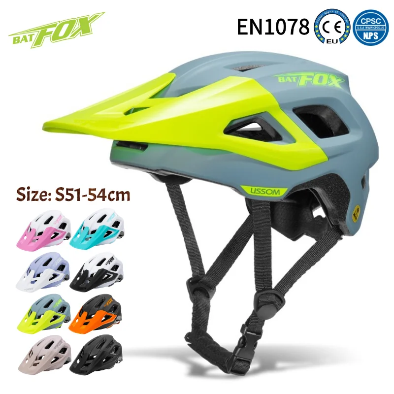 

BATFOX Kids Cycling helmet S size51-54cm Outdoor Sports Riding Skateboard Safe Bike Gear Youth Children Road MTB Bicycle helmet