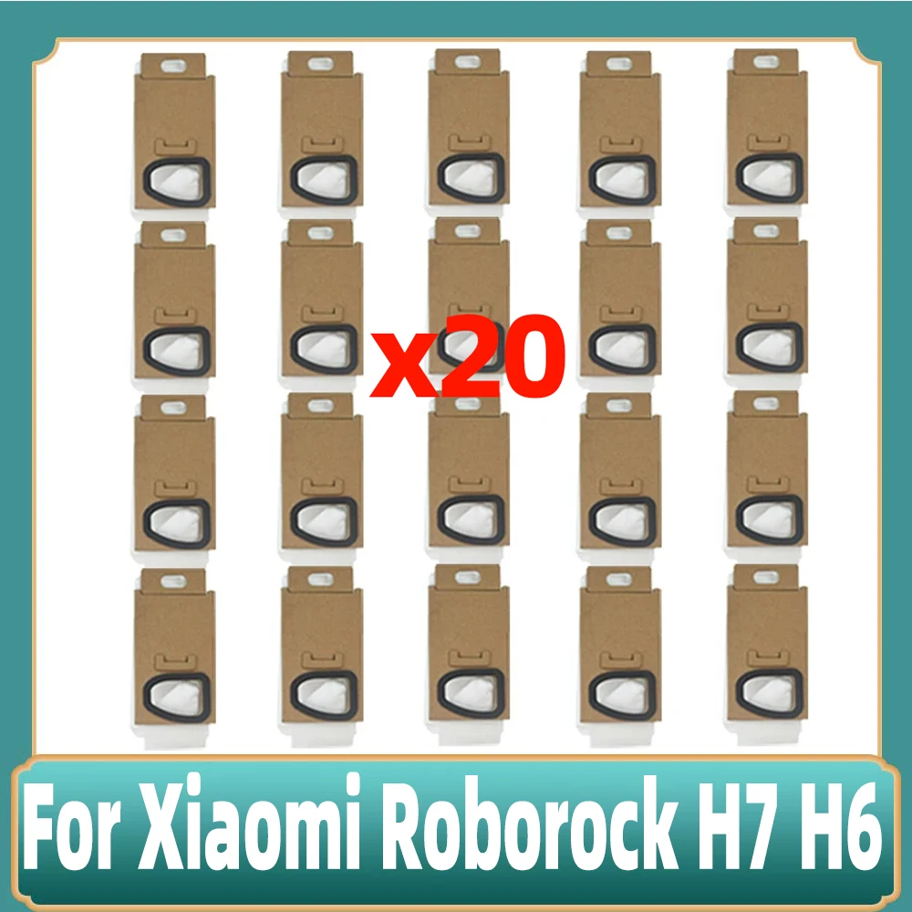 For Xiaomi Roborock H7 H6 Vacuum Cleaner Non-woven Fabric Dust Bag Professional Replacement Accessories Parts