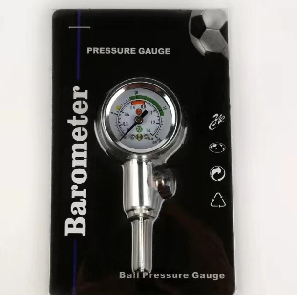 Ball barometer Pointer type football basketball volleyball referee pressure device professional metal barometer