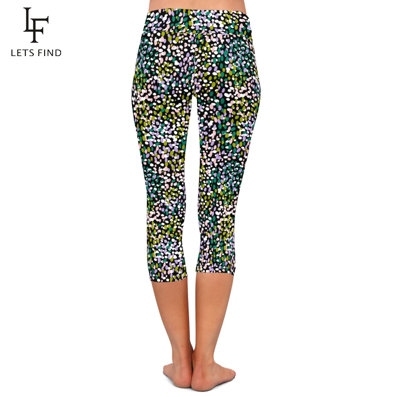 LETSFIND Summer New High Quaility Women Capri Leggings Fashion 3D Leopard Print Fitness Sexy Slim Stretch Mid-Calf 3/4 Pants