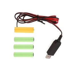 USB Power Converter AA Battery Eliminators Replace 4Pcs 1.5V AA Batteries for Remote Control LED Light Electronic Drop Shipping