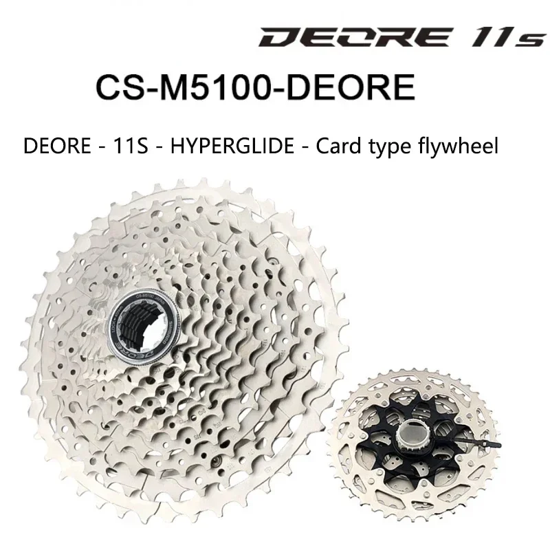 Deore CS M4100/M5100/M6100/M7100/M8100 Cassette 10/11/12 Speed K7 HG 42/ 46/51T Mountain Bike Sprocket 10/11/12V MTB Flywheel