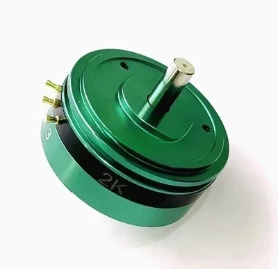 CPP45B Double Output Shaft 6mm Precision Conductive Plastic Potentiometer 1K 2K 5K 10K 20K 500Ω Green Detector Angle Sensor