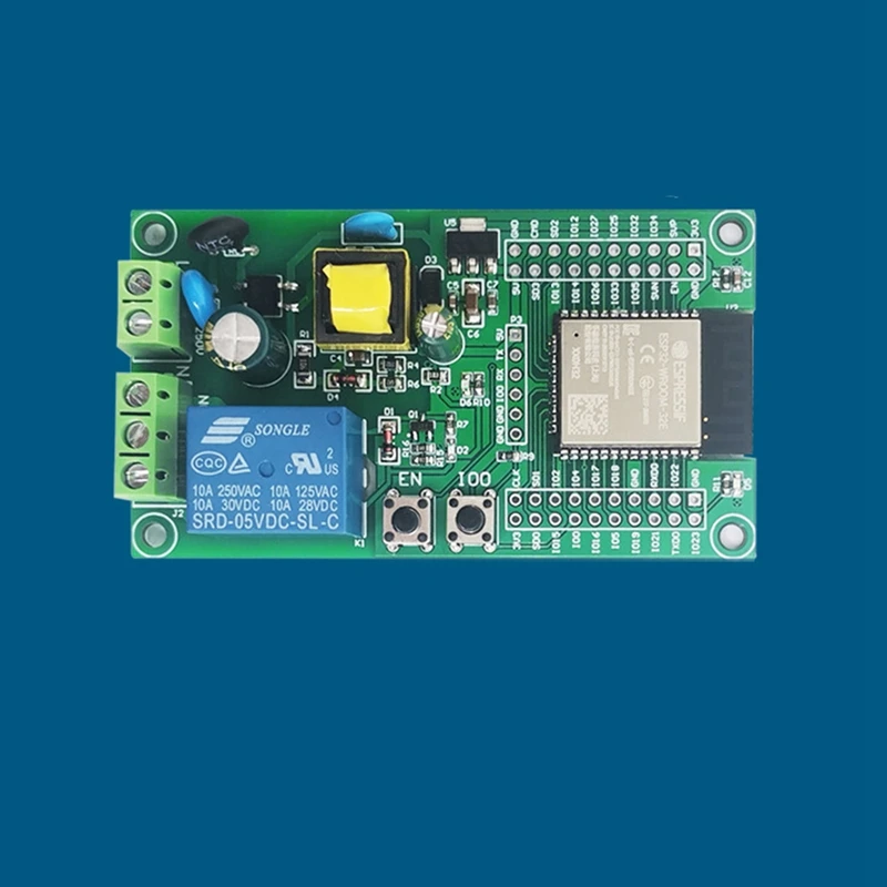 NEW-AC 구동 ESP32 와이파이 블루투스 블 단일 릴레이 모듈, 개발 보드 I/O 포트, UART 프로그램 다운로드 포트